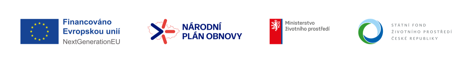 Financováno Evropskou unií NextGenerationEU, Národní plán obnovy, Ministerstvo životního prostředí, Státní fond životního prostředí ČR